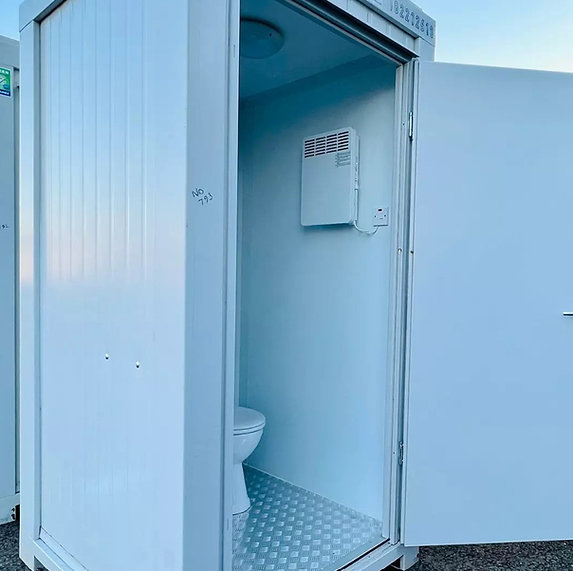 Nuovo blocco sanitario portatile 1,5 × 1,5 m – WC completo isolato