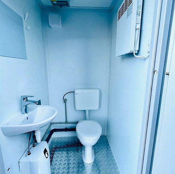 Nuovo blocco sanitario portatile 1,5 × 1,5 m – WC completo isolato - immagine 3